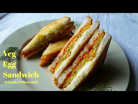 Veg Egg Sandwich Recipe || Easy Breakfast Recipe || Sandwich Making || Tiffin Recipes Veg Egg Sandwich Recipe || Easy Breakfast Recipe || Sandwich Making || Tiffin Recipes