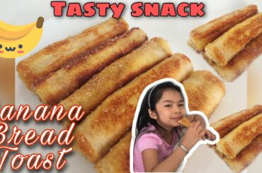 Banana French toast roll-ups! | Healthy breakfast treat | Banana bread toast | Snack idea for kids