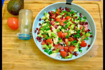 ബട്ടർ ഫ്രൂട്ട് -തക്കാളി സാലഡ് |Healthy  Avocado Tomato Salad||X-mas Dinner Salad|Ep:242