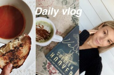 Day in my life at home: grocery shopping, workout, reading, healthy meals