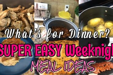 WHAT’S FOR DINNER | EASY WEEKNIGHT MEALS | BUDGET FRIENDLY|| SUPER SIMPLE MEALS | CROCKPOT DINNERS