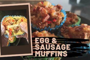 Egg Sausage Muffins | Breakfast Recipe | Savoury Sausage Muffins | Healthy Breakfast Recipe |