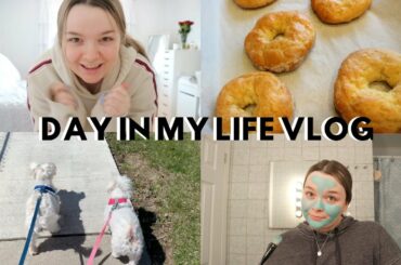 VLOG: new healthy recipes, HIIT workout, 2 ingredient bagels & dogs