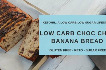 Low Carb Choc Chip Banana Bread | Ketohh | Healthy Nut Free Keto and Paleo Recipe