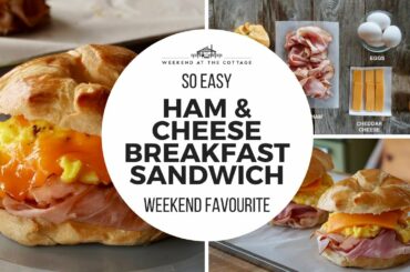HAM AND CHEESE BREAKFAST SANDWICH | Quick! Easy! Tasty!