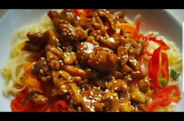 30 min Healthy Lunch. Chicken Stir Fry. Easy Dinner/Lunch. Pui la tigaie cu legume si sos de soya