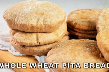 Whole Wheat Pita Bread | Healthy Pita Bread Recipe