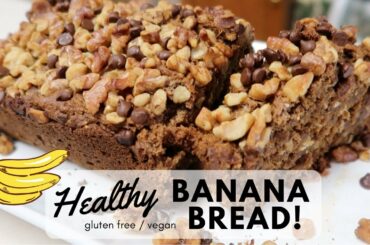 Healthy, easy banana bread recipe (vegan/gf)