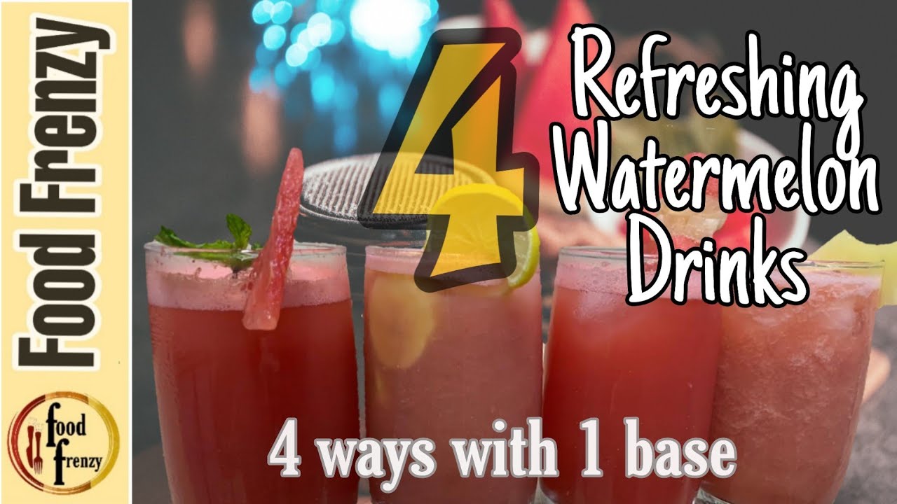 Refreshing Homemade Watermelon 4 Juices – Healthy Recipes- Amazing Watermelon Party Tricks – Juices Refreshing Homemade Watermelon 4 Juices - Healthy Recipes- Amazing Watermelon Party Tricks - Juices