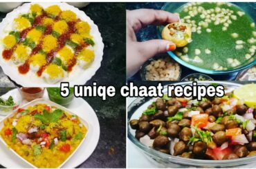 5 chaat recipes for iftar // tasty and healthy chaat recipes // dahi chaat // iftar recipes