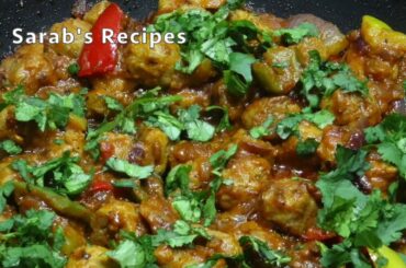 CHILLI SOYABEAN | Soya chilli | Healthy recipe | Sarab's Recipes