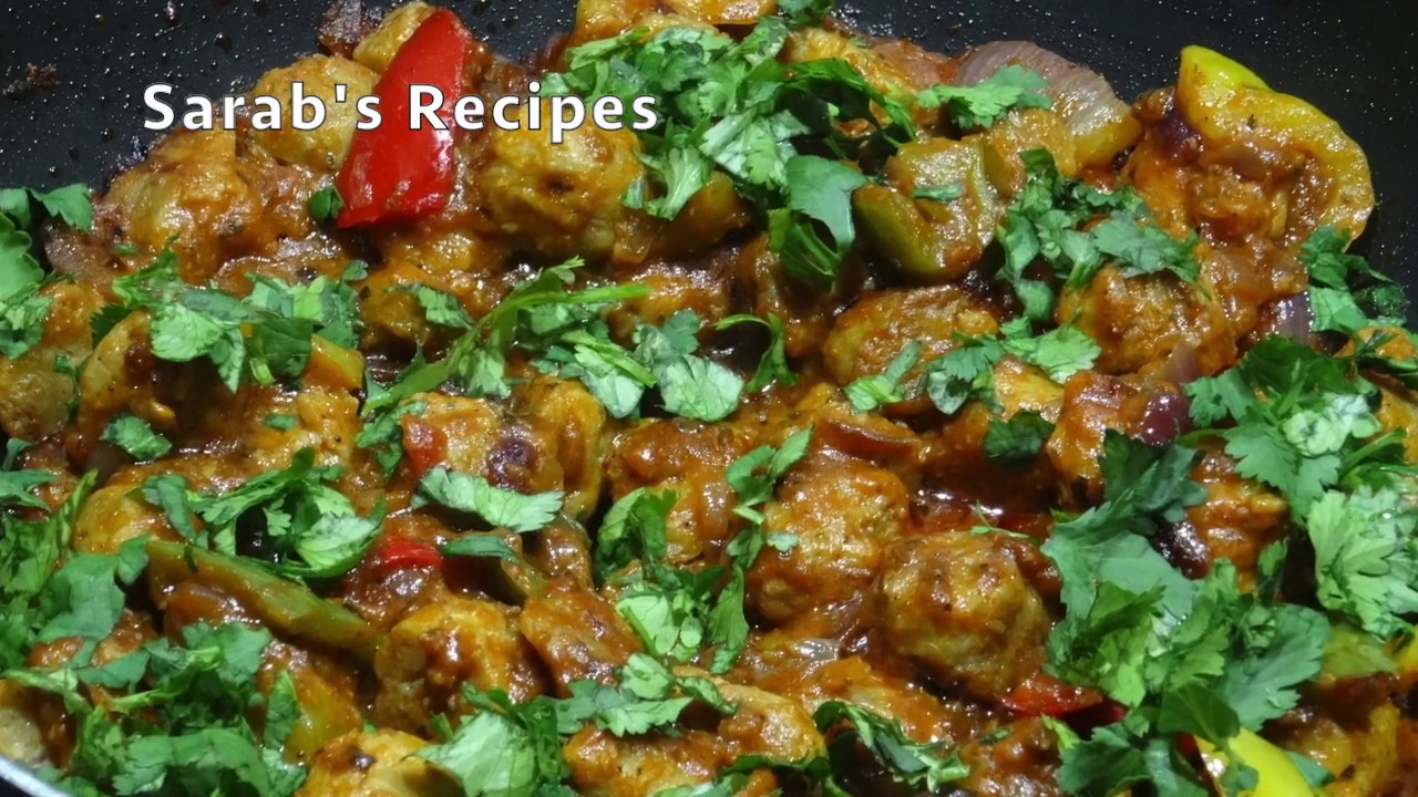 CHILLI SOYABEAN | Soya chilli | Healthy recipe | Sarab's Recipes CHILLI SOYABEAN | Soya chilli | Healthy recipe | Sarab's Recipes