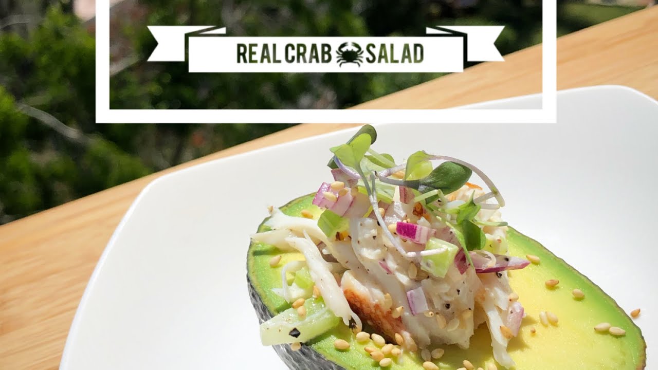 Summer recipe ideas : Real Crab Salad. Fancy appetizer in 1 minute Summer recipe ideas : Real Crab Salad. Fancy appetizer in 1 minute