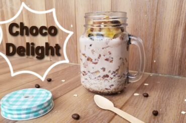 Overnight Oats | Choco Delight | only 10 min | Weight loss recipe video | Healthy Breakfast