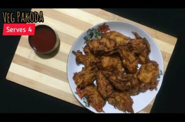 Crispy Veg Pakoda / Veg Pakoda / Easy Healthy Snack in 10mins