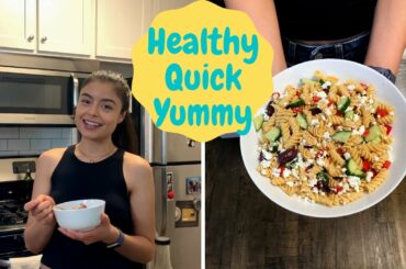 EASY AND HEALTHY PASTA SALAD RECIPE YOU CAN MAKE IN 20 MINS
