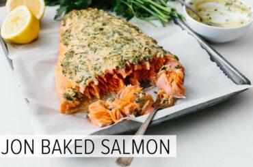 DIJON BAKED SALMON | my favorite easy salmon recipe