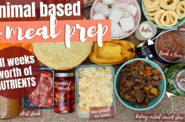 MEAL PREPPIN NUTRIENTS | whole foods animal based meal prep