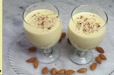 Badam Milk Recipe | Almond Milk  | Refreshing and Healthy Ramadan Special Drink By How To Cook Tasty