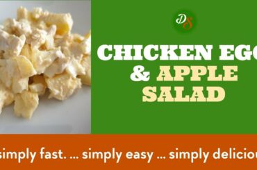 CHICKEN EGG and APPLE SALAD | Delicious Salad Recipe