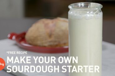 Sourdough Starter Recipe (no yeast!) | Full Process & Tutorial with Zoë François