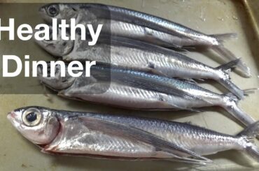 Normal Dude's Healthy Dinner  "Flying Fish and Vegetables"
