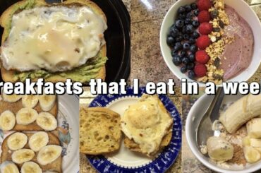 5 quick & easy breakfast ideas *somewhat healthy* // Julie Phan