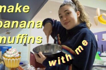 QUARANTINE COOKING: make healthy(ish) banana muffins w/ me!!