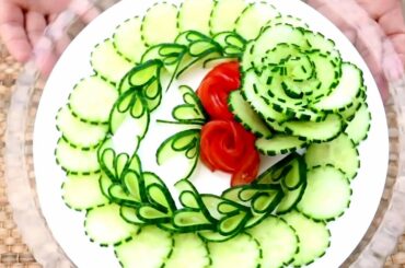 Super Salad Decoration Ideas - Vegetable Plate Decoration Video For Beginners