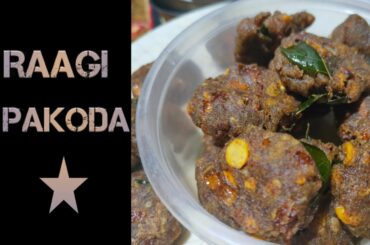 Raagi Pakoda / Raagi Vada / Healthy Snack Recipe