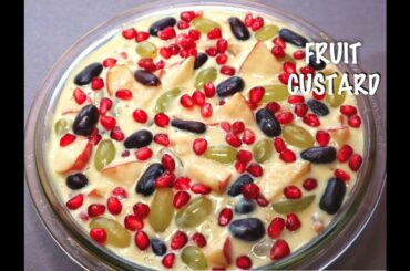 Fruit Custard recipe | Healthy desert recipe| How to make custard | Fruit salad | ப்ரூட் கஸ்டர்ட்