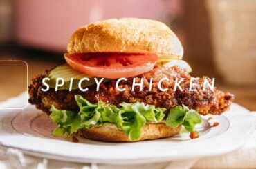 The SPICY CHICKEN SANDWICH Recipe You Need Right Now | Just the Recipe by HONEYSUCKLE