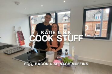 MEAL PREP IDEAS & HEALTHY SNACKS - Egg, Bacon & Spinach Muffins