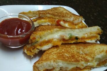 CHEESE BREAD SANDWICH RECIPE IN TAMIL / VEGMASALA SANDWICH RECIPE IN TAMIL
