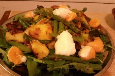 Bean and Asparagus Salad (Can do healthy or not as healthy versions of this recipe)