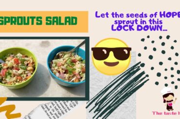 Sprouts Salad | सुबह सुबह खाएं Healthy Sprouts Salad  | The Taste Hub presents for you...