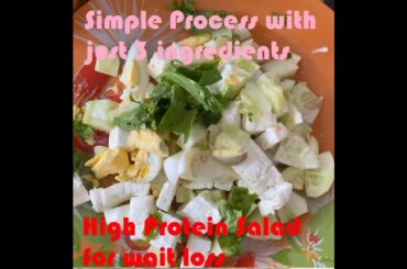 (Telugu Subtitles) Super Simple and Highly effective Protein Salad for Weight loss