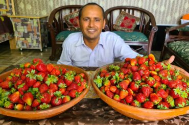 Strawberry Chaat Recipe | Fruit Chaat | Healthy Strawberry Chaat | ASMR | Masala Strawberry
