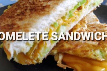 BREAKFAST IDEA | OMELETE SANDWICH WITH AMERICAN CHEESE