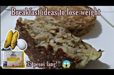 BREAKFAST IDEAS TO LOSE WEIGHT | BANANA DIET | HEALTHY FOOD