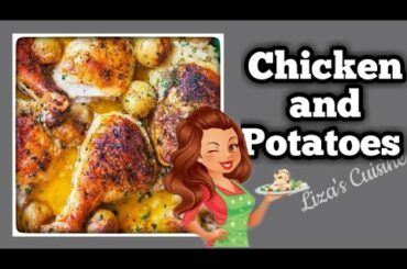One Pan Chicken and Potatoes.  Weight Loss Recipe.  Liza's Cuisine