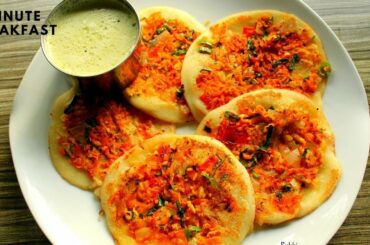 5 Minute Breakfast Recipe with Bread|Bread Uthappam|Bread Recipes