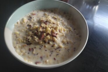Weight Loss recipe Oat with flax seeds and Almonds / உடல் எடை குறைய வேண்டுமா
