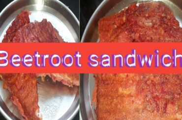 Beetroot sandwich recipe, kid's special sandwich, healthy sandwich