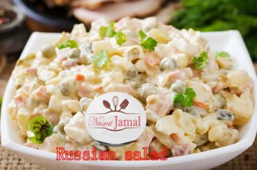 Russian Salad Recipe - Healthy Salad Recipe - Salad Recipe (Nusrat Jamal)