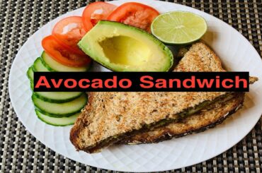 Avocado Sandwich | Healthy Breakfast Recipes | আভাকাডো | एवोकाडो | How to Make Guacamole [Recipe]