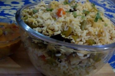 Mixed vegetables pulav #simple& healthy lunch #so tasty recipe