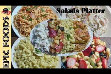Pizza Hut Style Salad || Homemade Salad Platter || Healthy Salad || No Cream, No Cheese, No Meat,