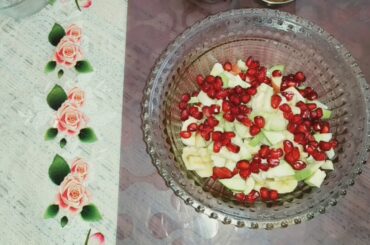 FRUIT SALAD | Colourful Healthy Fruits mixed salad recipe | Fruits Cutting and Eating