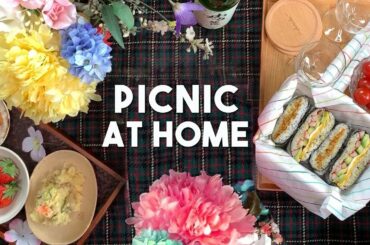 Stay at Home Picnic | Rice Sandwich, Potato Salad & Teriyaki Hot Dogs